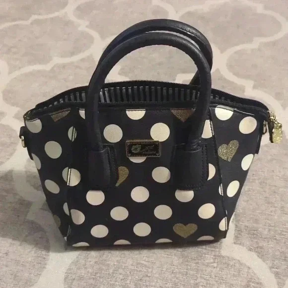 Luv Betsey by Betsey Johnson Bag Excellent Condition Polka Dot - Picture 1 of 9